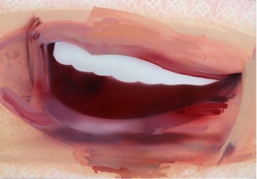 Painting, Hoda Kashiha, The Faded Laugh in the Curtain, 2024, 80324