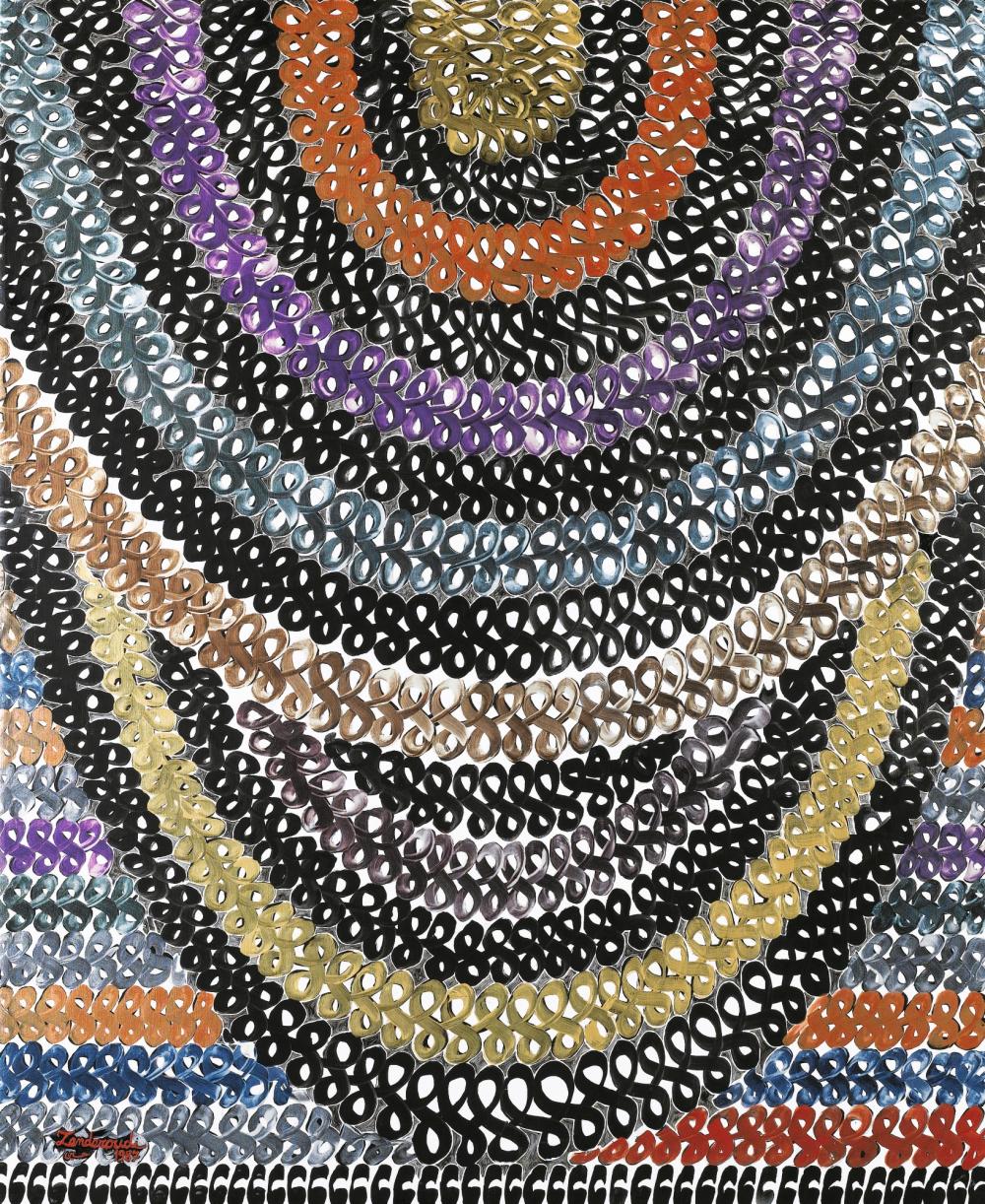 Charles Hossein Zenderoudi, Azure Vault, 1987