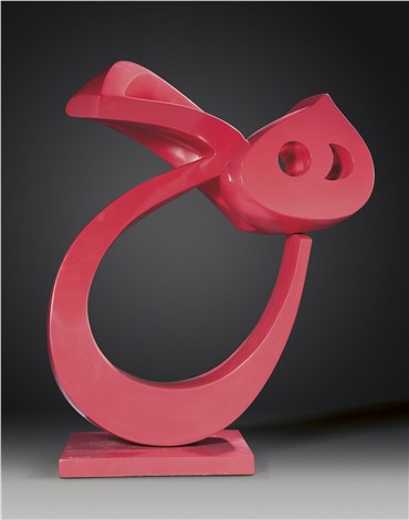 Sculpture, Parviz Tanavoli, Pink Heech, 1970, 4307
