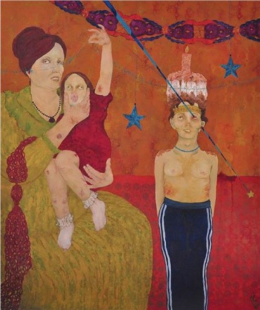 Painting, Faxteh Shamsian, Azakh, 2016, 12545