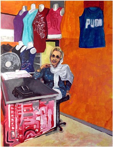 Painting, Sadra Baniasadi, Thanks for Shopping, 2019, 22631