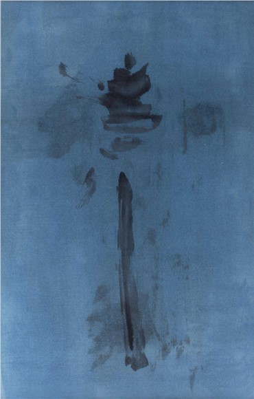 Mixed media, Nasser Assar, Blue Fragment, 1962, 14863