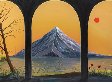 Painting, Azadeh Nia, View Through the Archway, 2024, 75263