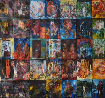 Painting, Malahat MohebKhah, Sisterhood, 2023, 76727