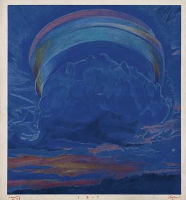 Painting, Serminaz Barseghian, Rainbow Clouds, China, 2022, 63378