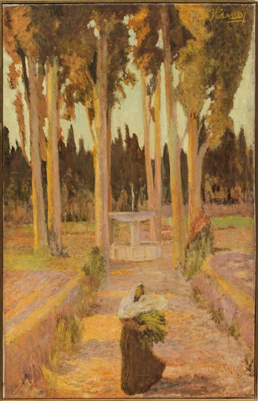 Painting, Javad Hamidi, Frau im Park, , 40909
