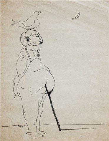 Drawing, Alireza Espahbod, Untitled, 1961, 22075