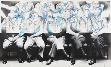 Painting, Aras Seddigh, Men Sitting, 2011, 46201