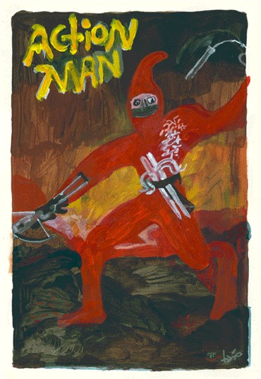 Painting, Sadra Baniasadi, Action Man, 2015, 11048