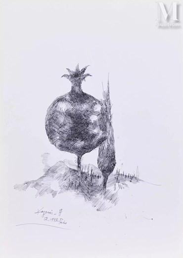 Drawing, Hossein Kazemi, Untitled, 1993, 70715