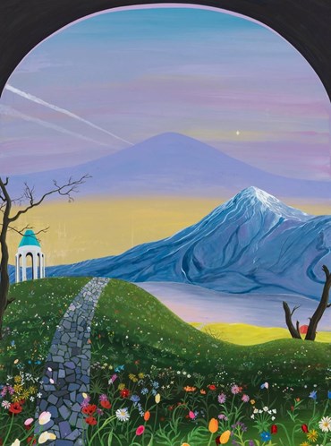 Painting, Azadeh Nia, Morning Star, 2024, 75261