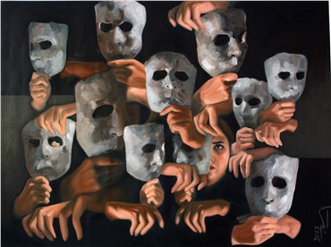 Painting, Maryam Ebtekar, Hands, 2012, 11025
