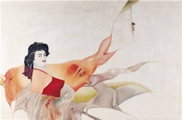 Painting, Ghasem Hajizadeh, Mahvash, 1973, 4730