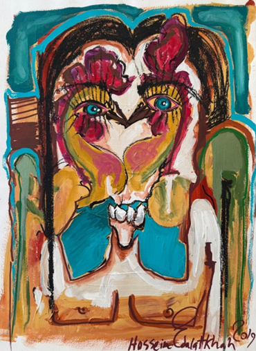 Painting, Hossein Edalatkhah, The Cock, 2019, 81437