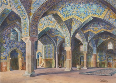 Painting, Yervand Nahapetian, The Sanctuary of Imam Mosque in Isfahan, 1973, 13352
