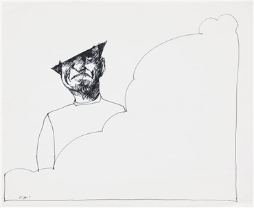 Drawing, Alireza Espahbod, Untitled, 1974, 22085