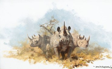 , David Shepherd, Rhinos, 1999, 60136