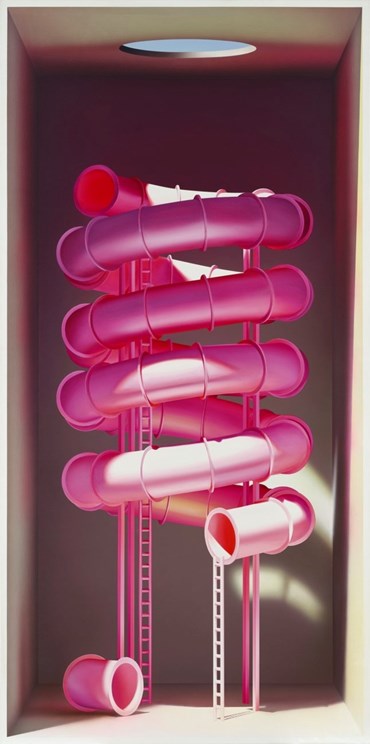 Painting, Mehdi Ghadyanloo, Pink Slide, 2021, 75293