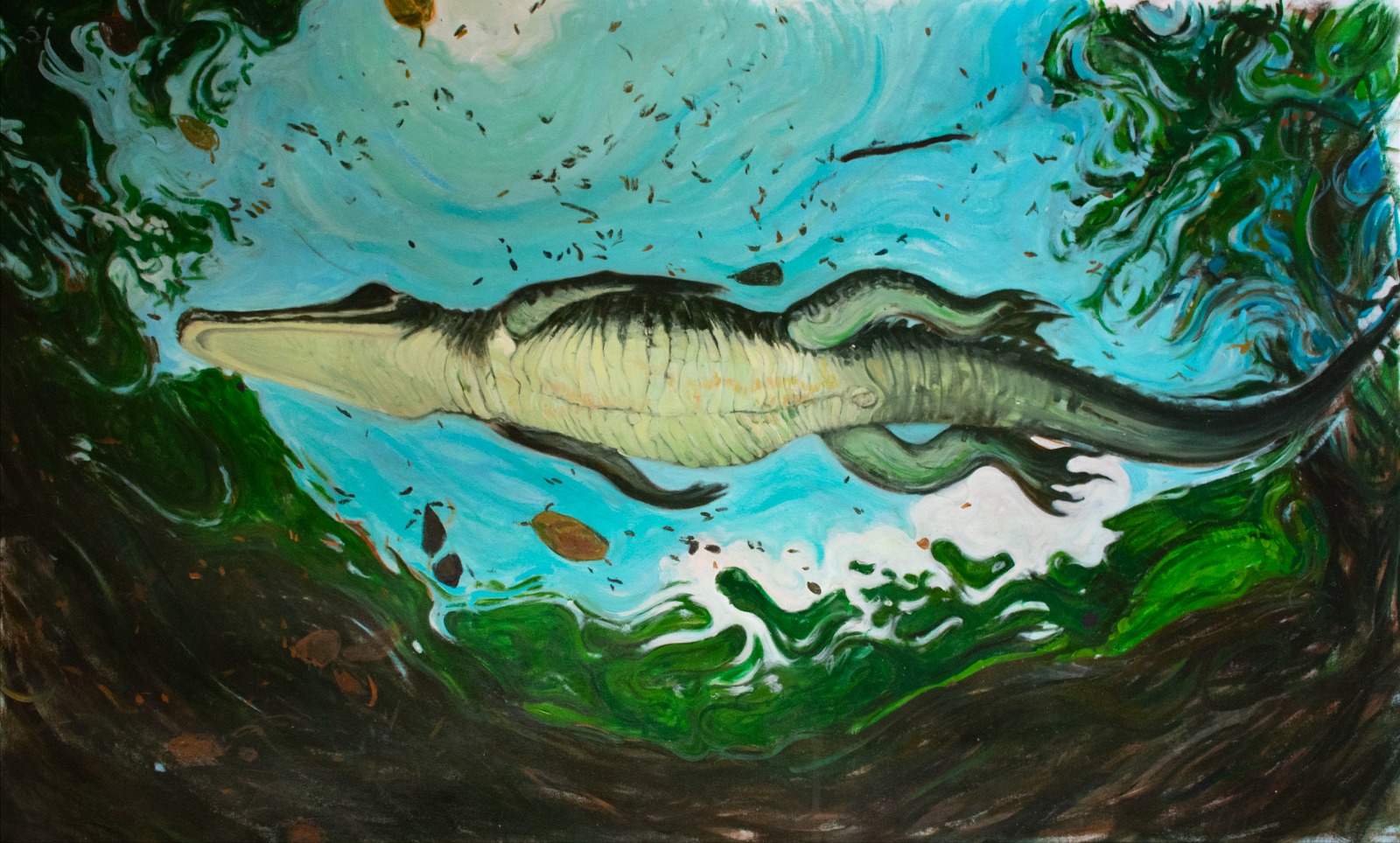 Afra Farahnak, Crocodile Swim, 2025