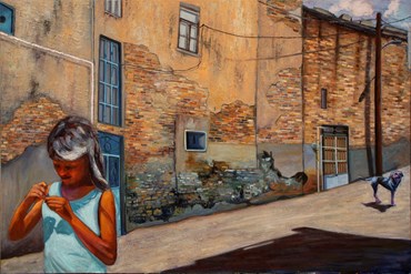 Painting, Mehdi Chitsazha, Red Noon 06, 2025, 79929