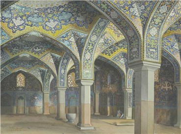 Works on paper, Yervand Nahapetian, Interior of the Shah Mosque in Isfahan, 1964, 15580