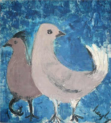 Painting, Leyly Matine Daftary, Two Birds, , 8209