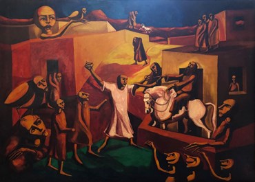 Painting, Manouchehr Safarzadeh (Mash Safar), Untitled, 1974, 67514