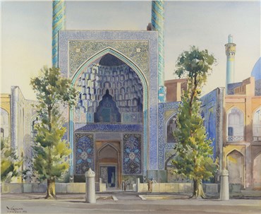Painting, Yervand Nahapetian, The Charbagh School in Isfahan, 1971, 21252
