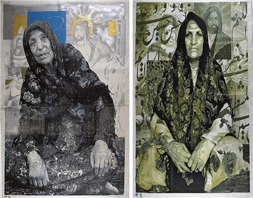 Painting, Khosrow Hasanzadeh, Mother and Sister, 2004, 8970