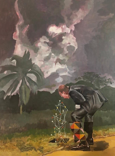 Painting, Nikzad Nodjoumi (Nicky), Flying High Flying Low, 2021, 75164