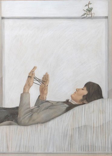 Painting, Alireza Espahbod, Cradle, 1977, 8589