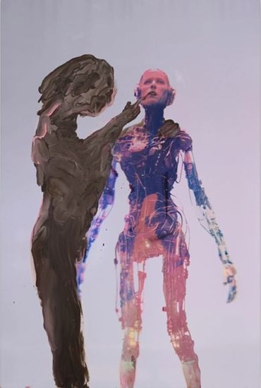 Printmaking, Tala Madani, Daughter BWOAM, 2025, 81399