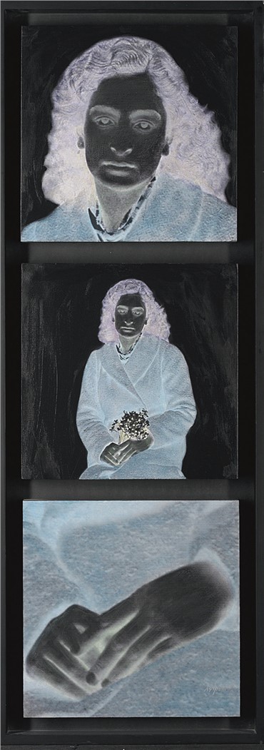 Mixed media, Samira Alikhanzadeh, Auto-portrait, 2007, 19565