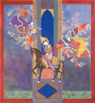 Painting, Farah Ossouli, Sun and Moon, 2001, 10212