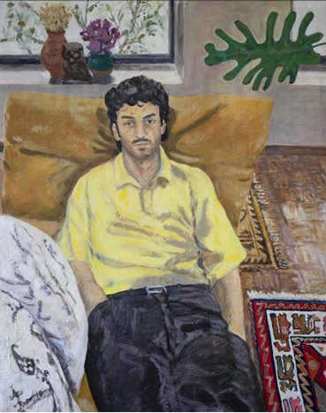 Painting, Sam Samiee, Nastaliq Might Be a Mazani Boy, 2024, 76357