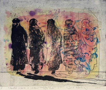 Painting, Nahid Haghighat, Kurdish Women in Yellow, 2015, 74924