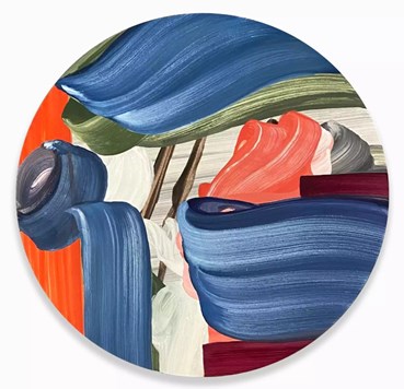 Painting, Moje Assefjah, Along the Blue, 2023, 77916