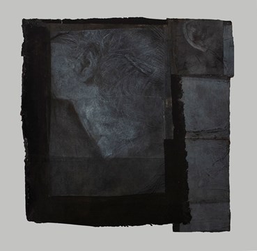 Mixed media, Asareh Akasheh, Self Head Impressions No. 3, 2024, 72342