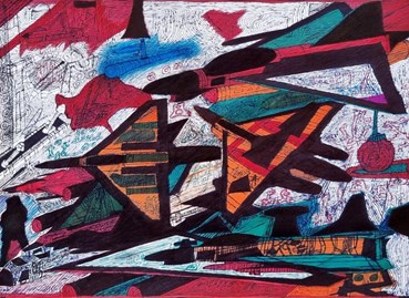 Painting, Kiyavash Danesh, The beauty of Europe's Borders, 2024, 78031