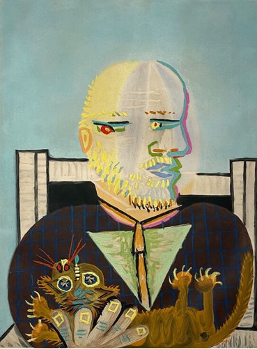 , Pablo Picasso, Vollard et son Chat, 1960, 50768