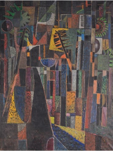 Painting, Mohsen Vaziri Moghaddam, A Girl in the Forest, 1958, 77333