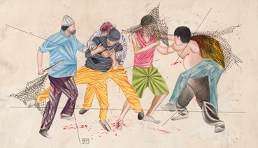Painting, Mohammadreza Alipour, Analyzing Differences, 2025, 84107