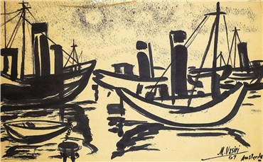 , Mohsen Vaziri Moghaddam, Amesterdam Harbor, 1957, 26860