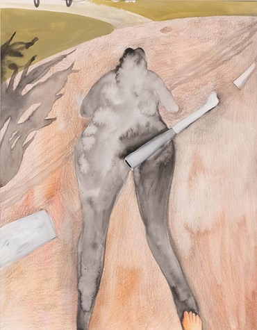 Painting, Sara Rahmanian, Walking in the Golden Time, 2022, 72183