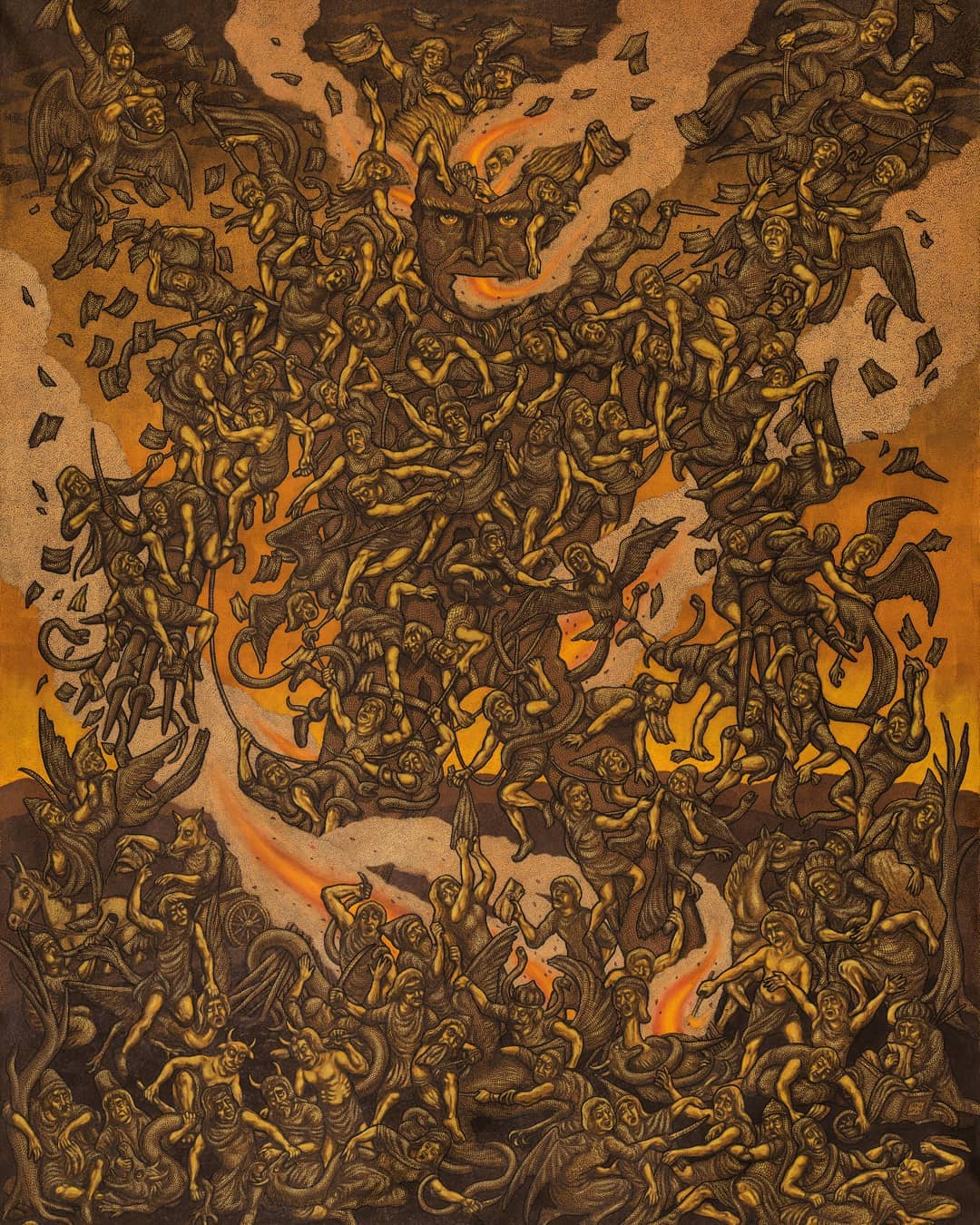 Amin Montazeri, Burning Narrative, 2018