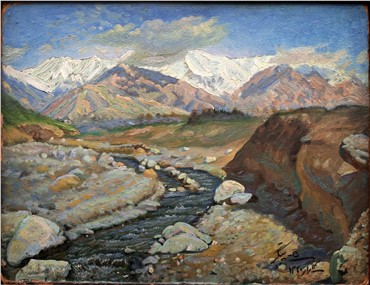 Painting, Jafar Petgar, Mountain Stream (North of Tehran), 1942, 6908