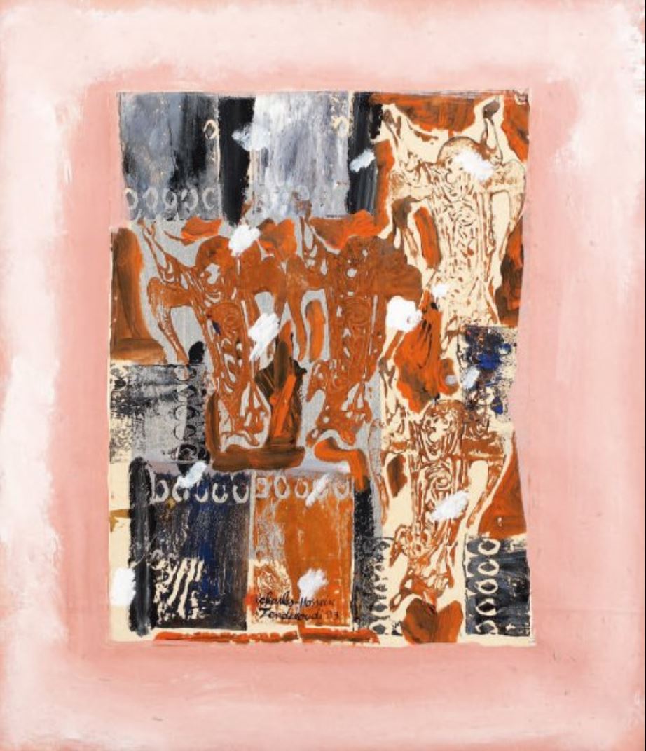 Charles Hossein Zenderoudi, Abstract Composition, 1993