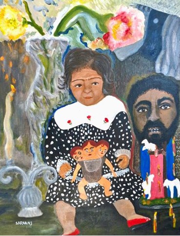 Painting, Saraanj, Savior and Child, , 79467