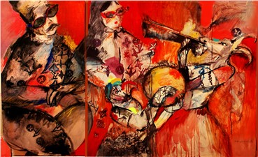 Painting, Azadeh Etebarian, Louis Vuitton Painting, 2010, 2109