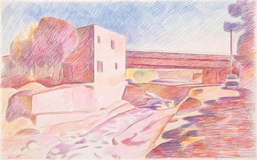 Painting, The Late Ali Golestaneh, Sadr Overbridge, 1990, 37382